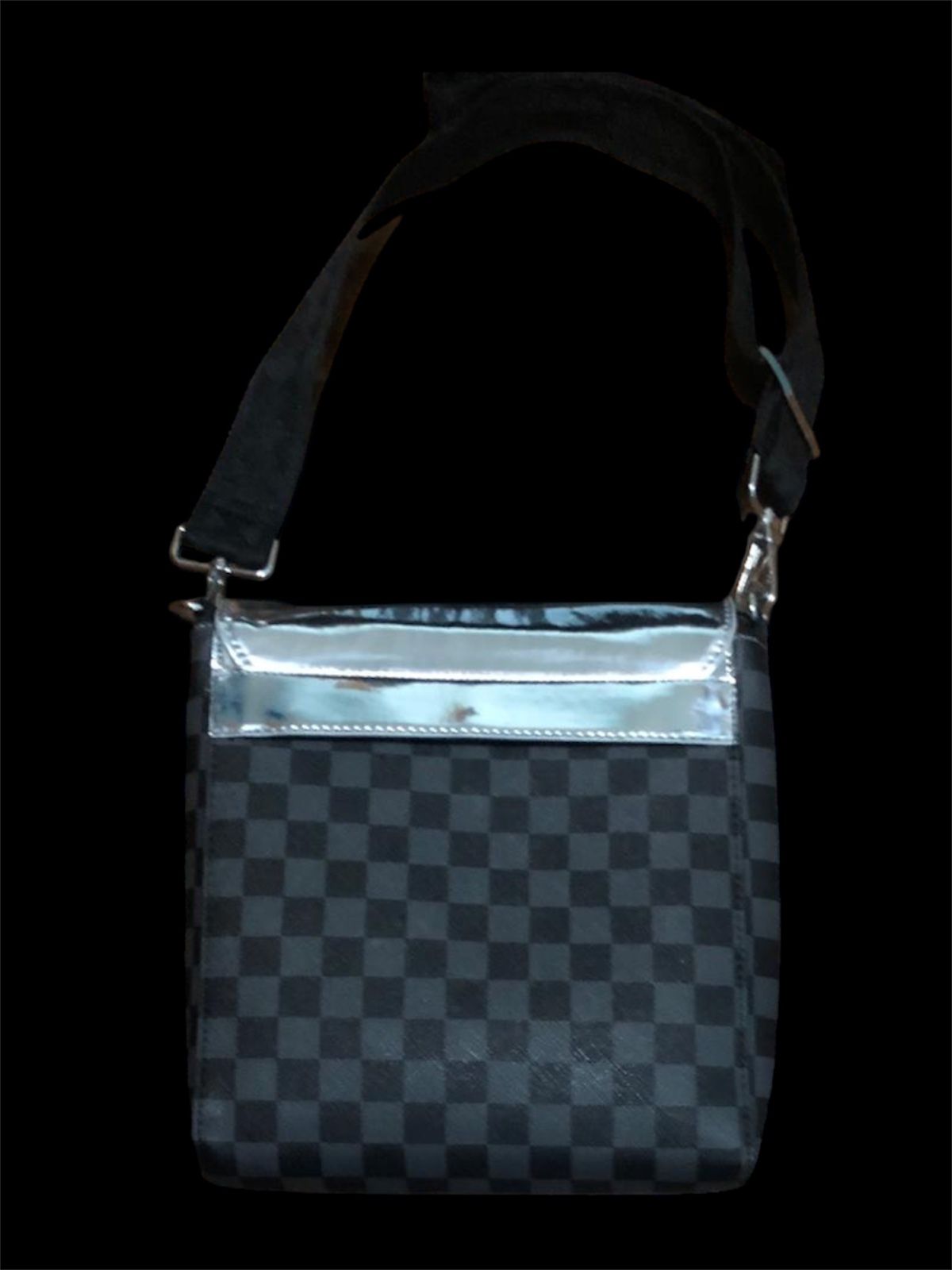 Borsa a tracolla metallic drips